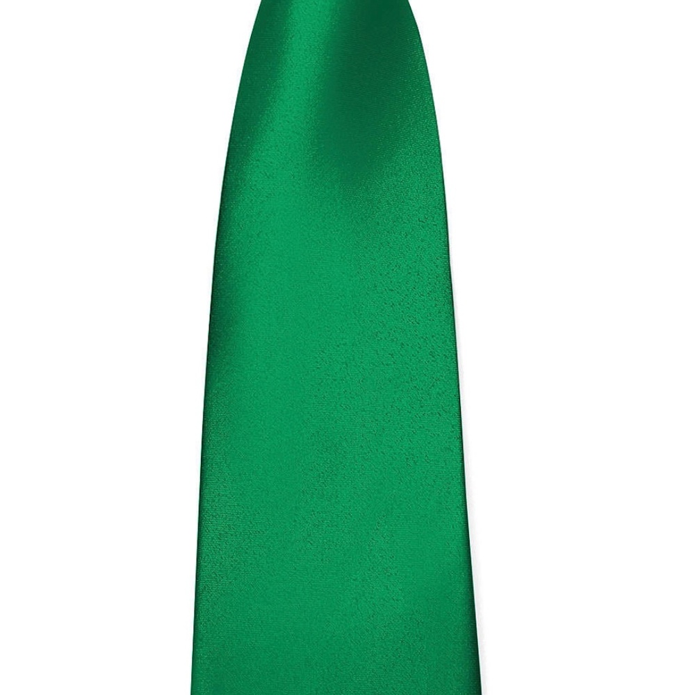 Azazie ‘Emerald’ Matte Satin, Men’s, Skinny Tie - Picture 7 of 7